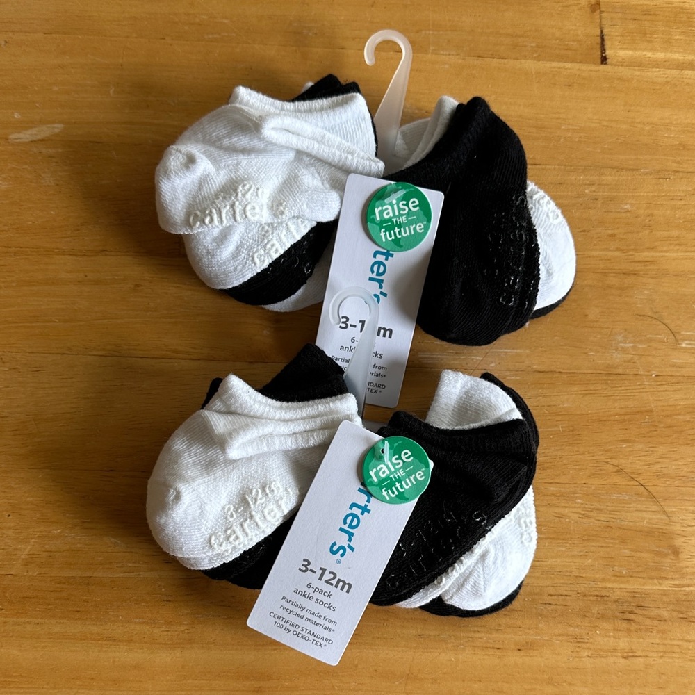 Carter's Infant Socks Pack - Black and White